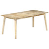 Blagovaonski stol od masivnog drva manga 180 x 90 x 76 cm 282720