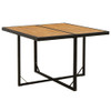 Vrtni stol crni 109 x 107 x 74 cm od poliratana i drva bagrema 316790
