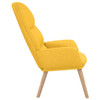 Stolica za opuštanje od tkanine boja senfa 340997