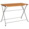 Sklopivi bistro stol 100 x 54 x 71 cm od drva bagrema i čelika 319971