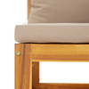 Modularna kutna sofa sa smeđesivim jastucima od bagremovog drva 360004
