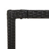 Vrtni stol s drvenom pločom crni 190 x 90 x 75 cm od poliratana 319905