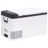 Prijenosni hladnjak s ručkom i adapterom crno-bijeli 25 L PP/PE 3154634