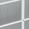 Kavez za ptice sivi 215 x 78 x 200 cm od pocinčanog čelika 172345