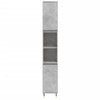 3-dijelni set kupaonskog namještaja siva boja betona drveni 3190271