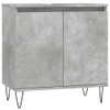 3-dijelni set kupaonskog namještaja siva boja betona drveni 3190279