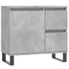 3-dijelni set kupaonskog namještaja siva boja betona drveni 3190233