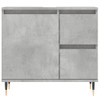 3-dijelni set kupaonskog namještaja siva boja betona drveni 3190217