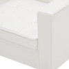 Fotelja od umjetne kože bijela 247019