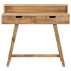 Radni stol 100 x 45 x 90 cm od masivnog grubog drva manga 328269