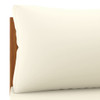 Modularna kutna sofa s krem bijelim jastucima bagremovo drvo 316287