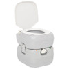 Prijenosni toalet za kampiranje sivo-bijeli 22+12 L HDPE 154405
