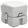 Prijenosni toalet za kampiranje sivo-bijeli 15 + 10 L HDPE 154407