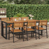Vrtni stol s U-nogama 200 x 90 x 75 cm od masivnog drva bagrema 319518