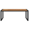 Vrtni stol s U-nogama 200 x 90 x 75 cm od masivnog drva bagrema 319518