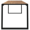 Vrtni stol s U-nogama 200 x 90 x 75 cm od masivnog drva bagrema 319518