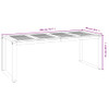 Vrtni stol s U-nogama 200 x 90 x 75 cm od masivnog drva bagrema 319518