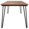 Vrtni stol s U-nogama 200x90x75 cm od masivnog drva bagrema 319522