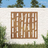 Vrtni zidni ukras 55 x 55 cm čelik COR-TEN s uzorkom bambusa 824482
