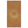Vrtni zidni ukras 105 x 55 cm od čelika COR-TEN s uzorkom sunca 824490