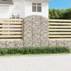 Gabionska košara s lukom 150x50x200/220 cm pocinčano željezo 153460