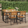 Vrtni stol s U-nogama 140 x 80 x 75 cm od masivnog drva bagrema 319515