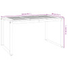 Vrtni stol s U-nogama 140 x 80 x 75 cm od masivnog drva bagrema 319515