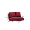 Sofa za 2 sjedišta Taida - kestenjasta