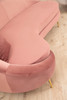 Sofa sa 3 sjedala Eses Lijevo - Pink