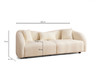 Sofa sa 3 sjedala Venedik - Krem