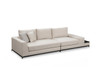 4-sjedala Sofa Linija sa bočnim stolom - bež