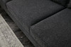 Ugaona sofa Berlin - antracit, zlato