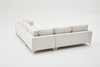 Ugaona sofa Berlin - krem, zlato