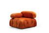 Ugaona sofa Bubble Corner (L1-O1-1R -Puf) - Narandžasta