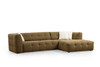 Ugaona sofa  Cady 3 sjedala desno - kaki