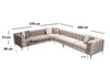 Ugaona sofa Como ugao lijevi - bež