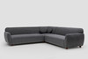 Ugaona sofa Eddy Corner 2 (3L-C-3R) - tamno siva