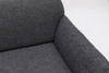 Ugaona sofa Eddy Corner 2 (3L-C-3R) - tamno siva