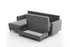 Ugaona sofa Eva lijevo - Siva