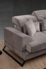 Ugaona sofa Frido Lijevo (Chl+3R) - Svijetlo siva