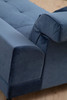 Ugaona sofa Frido Desno (L3+Chl) - Teget