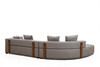 Ugaona sofa Gondol-1 (CHL-3R) - Siva