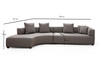 Ugaona sofa Gondol-1 (CHL-3R) - Siva