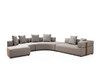 Ugaona sofa Gondol-4 (CHL SOL-CHLSAĞ-3R) - Siva