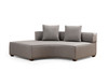 Ugaona sofa Gondol-4 (CHL SOL-CHLSAĞ-3R) - Siva