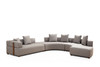 Ugaona sofa Gondol-4 (CHL-SOL-CHL-SAĞ-3R) - Siva