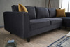 Ugaona sofa Kale Velvet desno - antracit