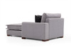 Ugaona sofa Lena ugao desni (L3+Chl) - svijetlo siva