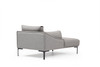 Ugaona sofa Leo Corner Lijevi - Siva