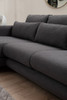 Ugaona sofa Lily Corner lijevo sivo